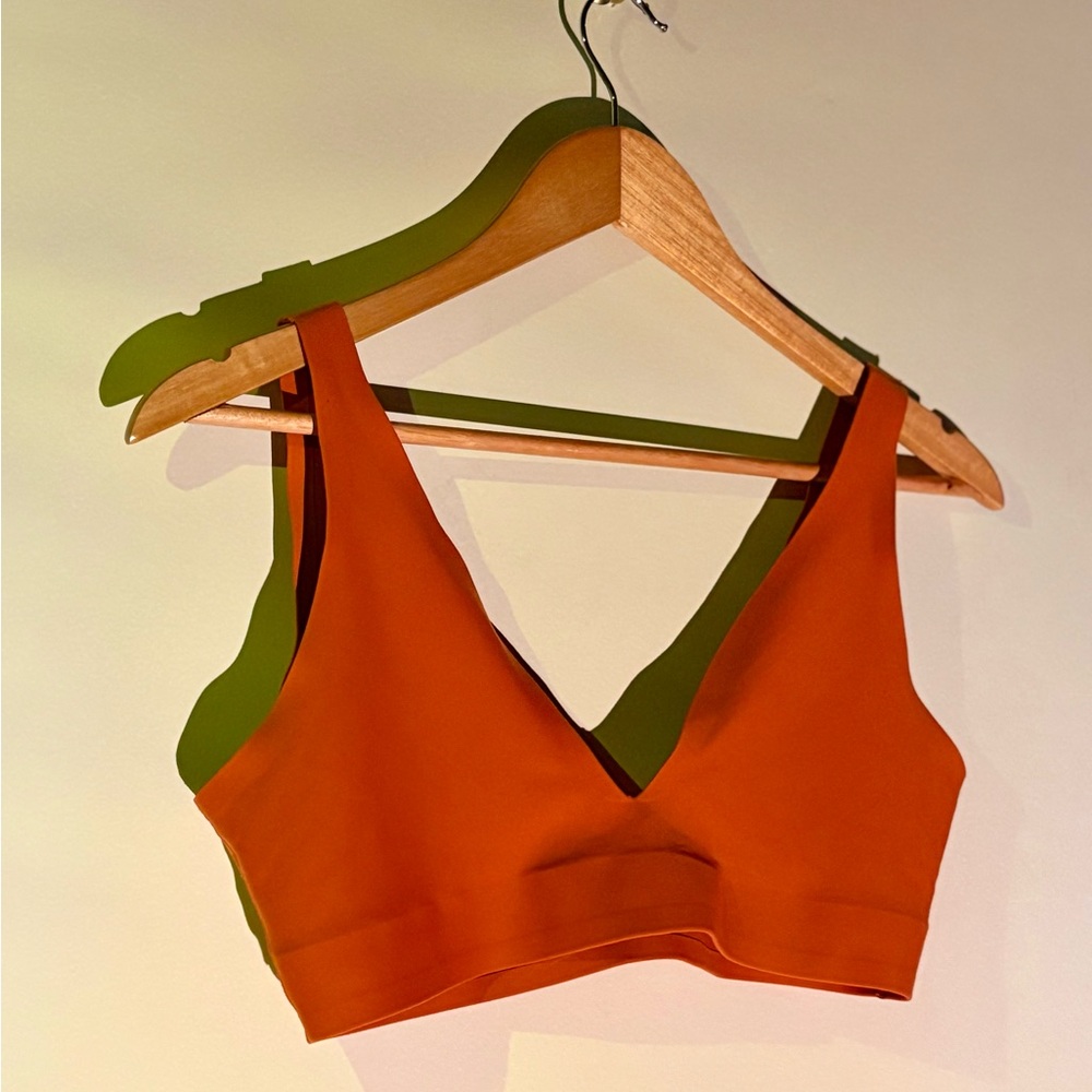 Seamless Orange Bra